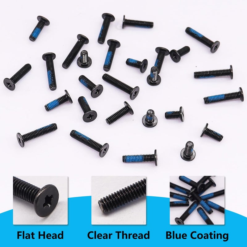 Bemaka 500PCS Laptop Screws Notebook Computer Screws Kit 20 Sizes Blue Nylok Screws M2 M2.5 M3 Laptop Replacement Computer Screws for Motherboard SSD PC Fan Hard Drive - Image 4